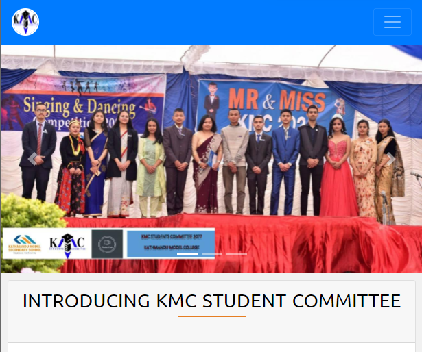 KMC Students Comitteee Website