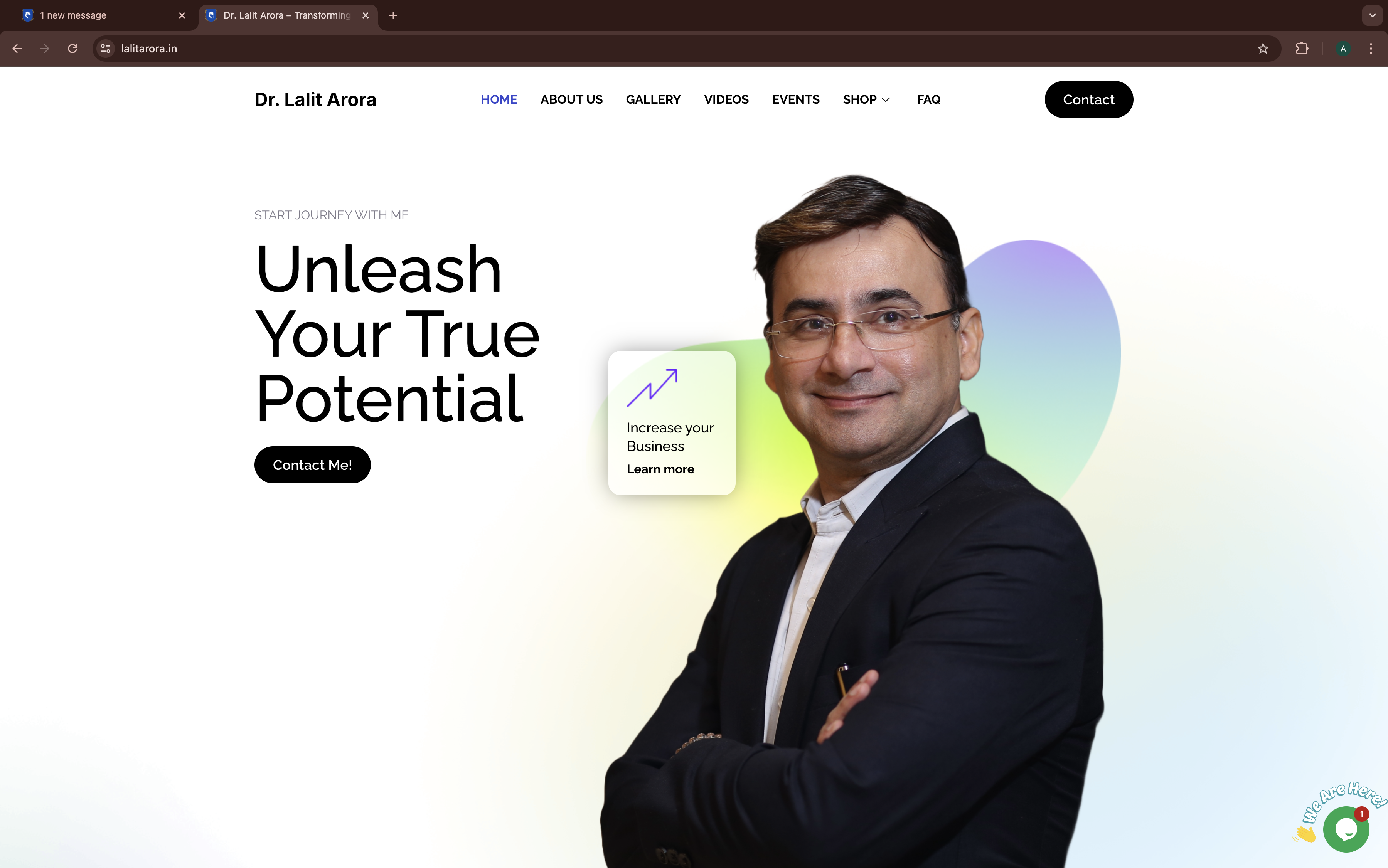 Dr. Lalit Arora website screenshot